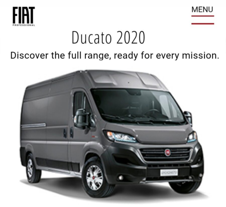 Un fourgon Fiat Ducato prêt à commander
