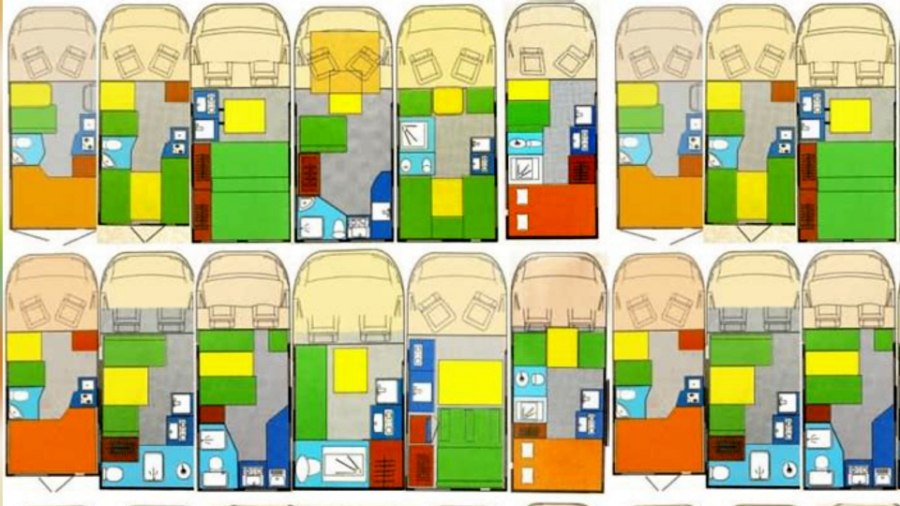 Plans de différents aménagements disponibles dans les fourgons du commerce