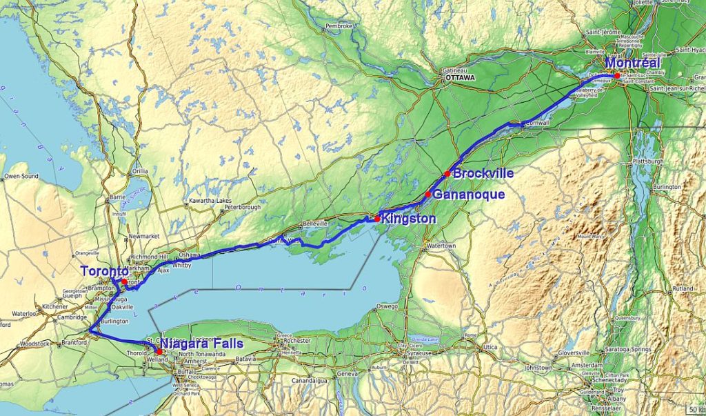 Notre parcours canadien du au mai