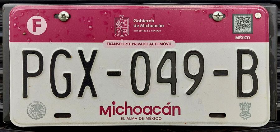 Plaque de letat de Michoacan