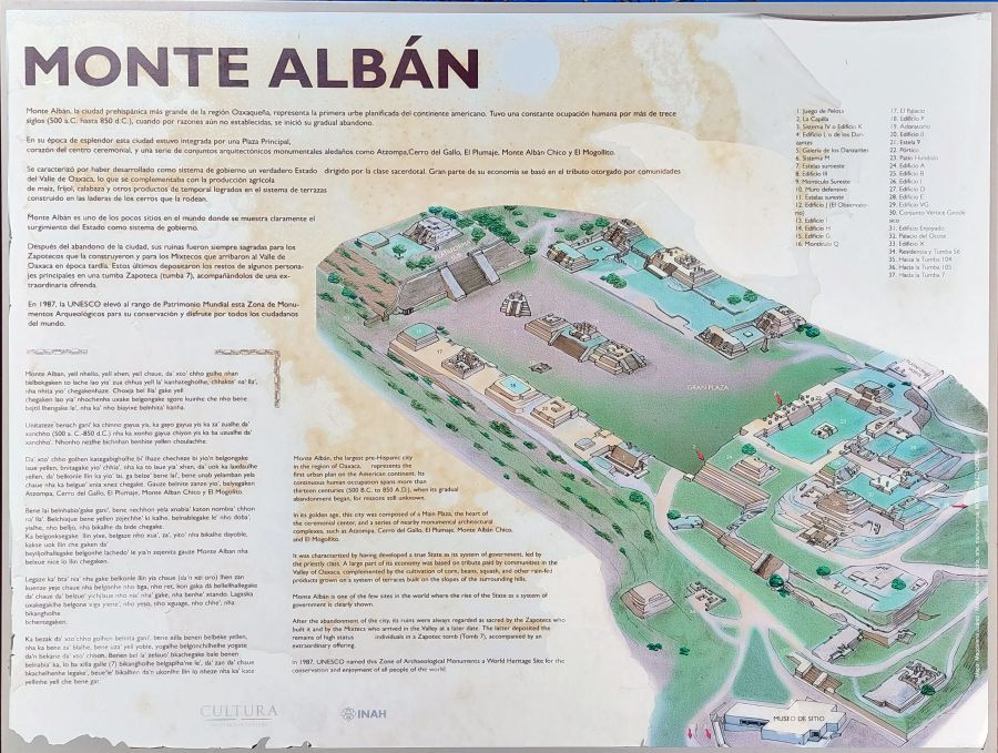 APlan general du site de Monte Alban