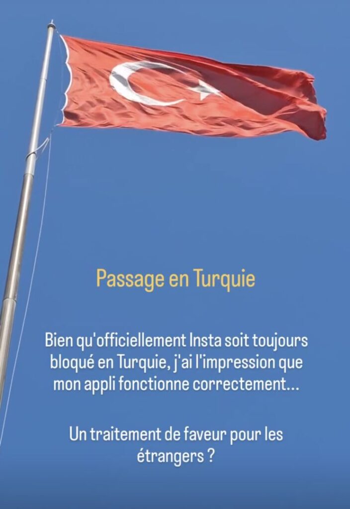 Passage en Turquie