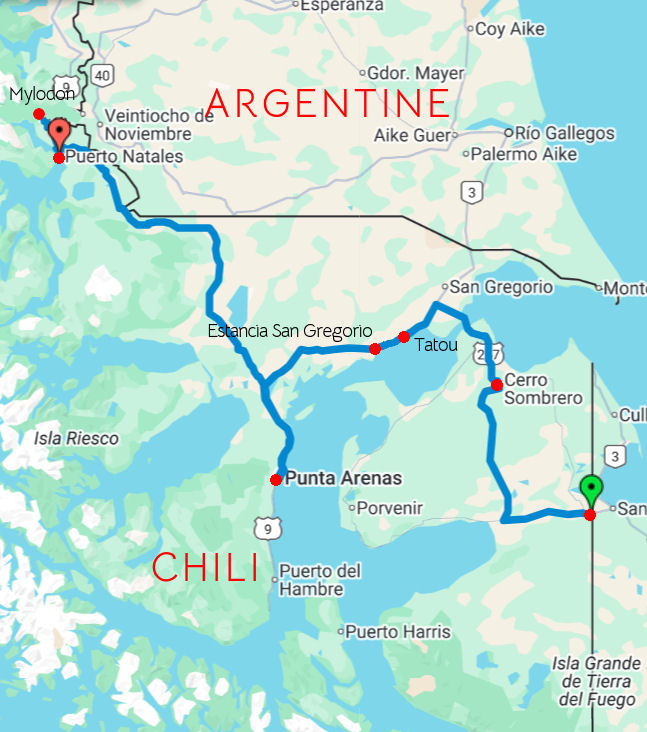 Première partie du parcours effectuée avec Roberto. Zoom ici.