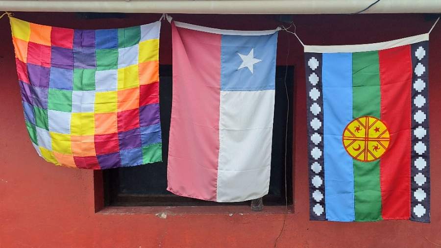 Drapeaux peuples andins