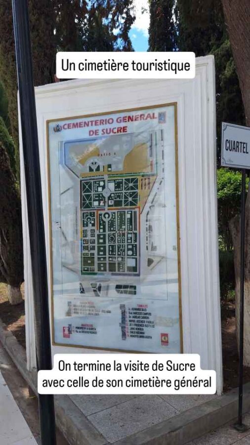 Le cimetière général de Sucre en Bolivie