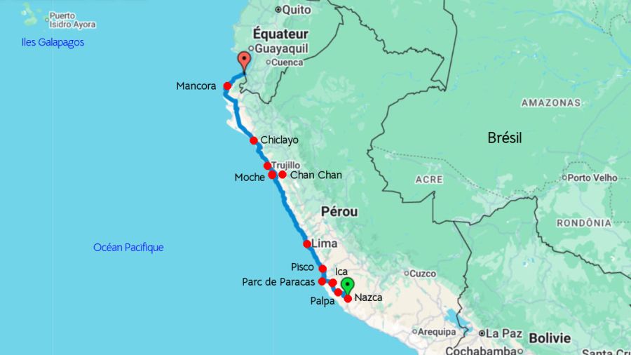 Parcours Pérou 3 - La côte péruvienne