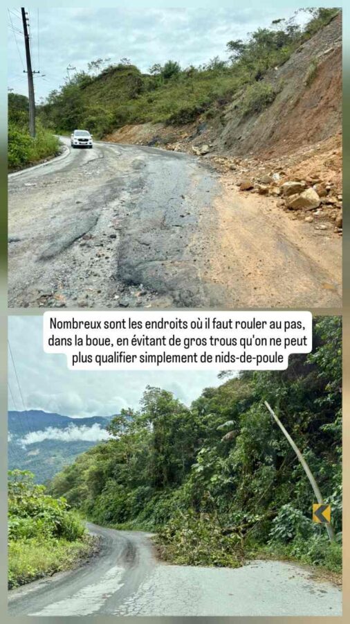 terre et végétation sur la route près de Loja, Équateur