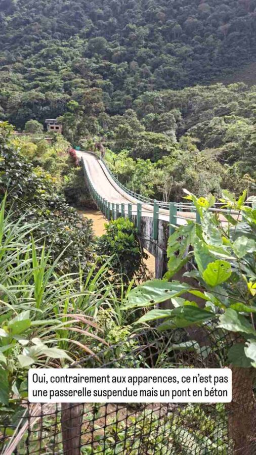 pont courbé en Équateur