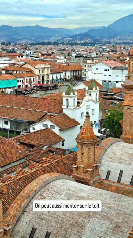 Cuenca Équateur : vue de la terrasse de la cathédrale