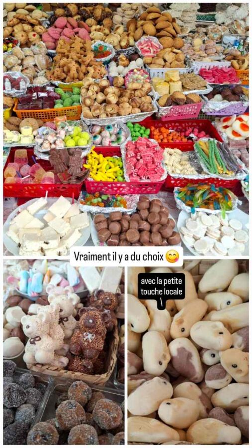 étals de pâtisseries à Cuenca Équateur