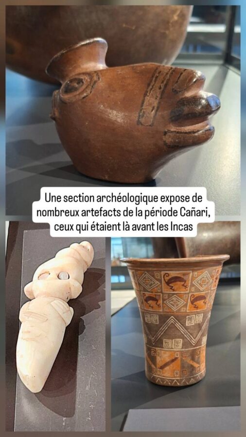 céramiques Canari au musée Pumapongo de Cuenca Équateur