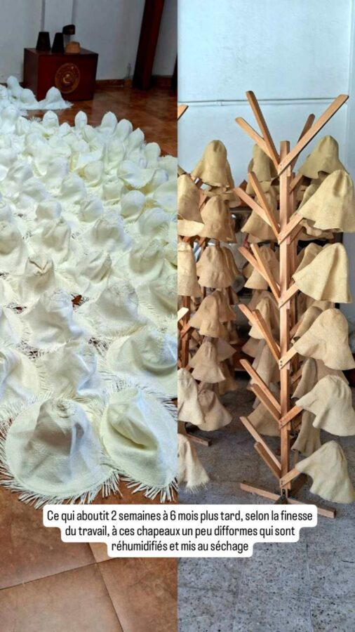 Cuenca, Équateur : fabrique des chapeaux Panamas