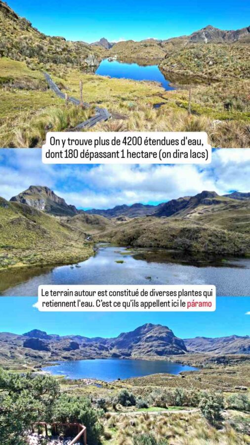 Parc national Cajas, Équateur : lacs