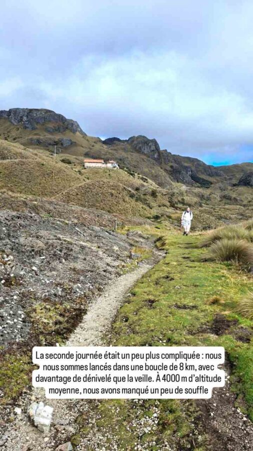 Parc national Cajas, Équateur : sentier de randonnée