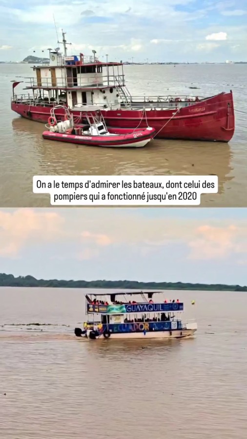 Cuenca, Équateur : bateaux sur le fleuve