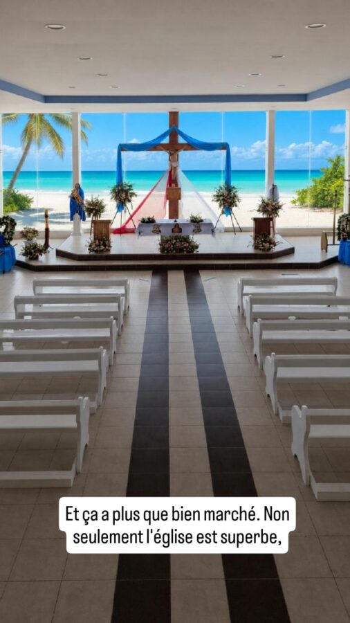 La Entrada, Équateur, église avec vue