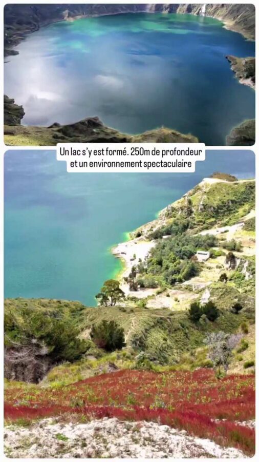 Lagune du Quilotoa, Équateur : vues aériennes