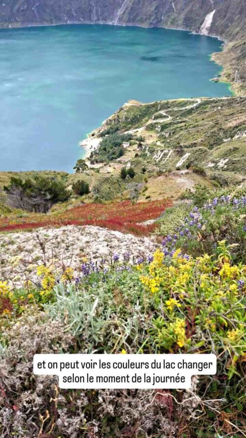 Lagune du Quilotoa, Équateur : couleurs de la nature