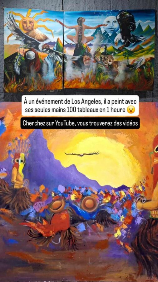 Museo Templo del Sol, Quito, Équateur : peintures d'Ortega Maila