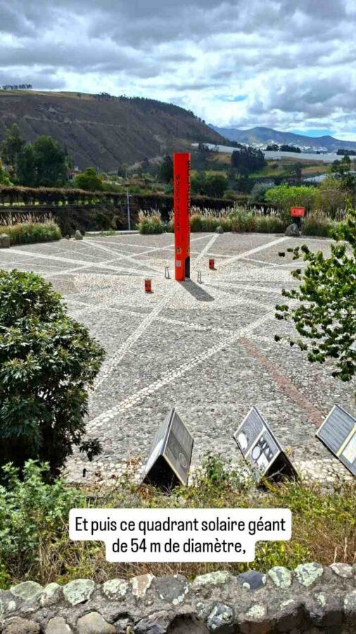 Museo Solar de Cayambe, Équateur : le grand quadrant solaire de 54m