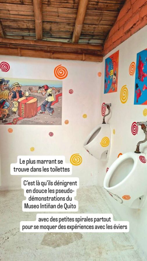 Museo Solar de Cayambe, Équateur : informations cruciales dans les toilettes