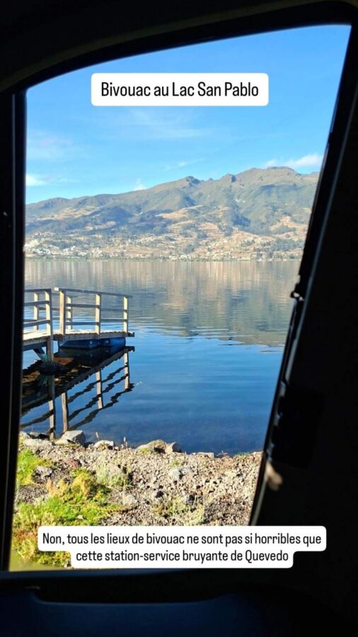 Lago San Pablo, Équateur : bivouac de rêve