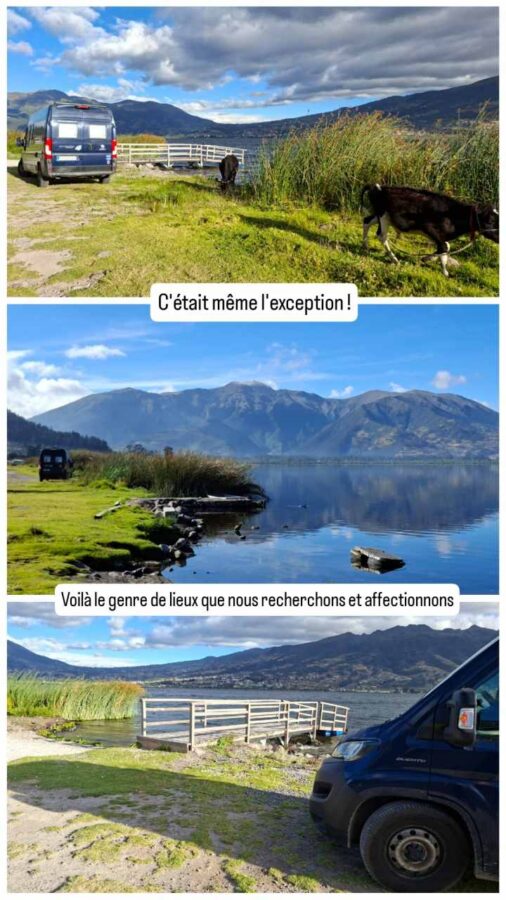 Lago San Pablo, Équateur : bivouac de rêve