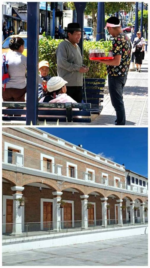 Otavalo, Équateur : vente ambulante