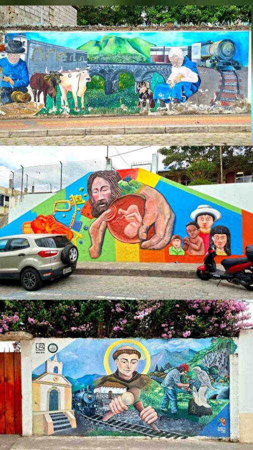 San Antonio de Ibarra, Équateur : fresques murales