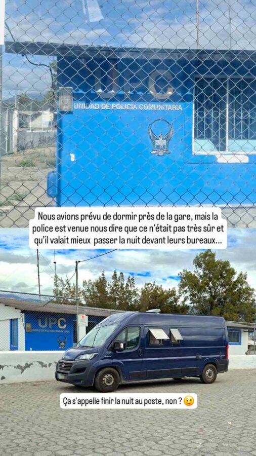 Salinas, Équateur : nuit au poste de police