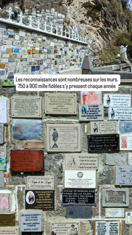 Sanctuaire de Las Lajas, Colombie : ex voto