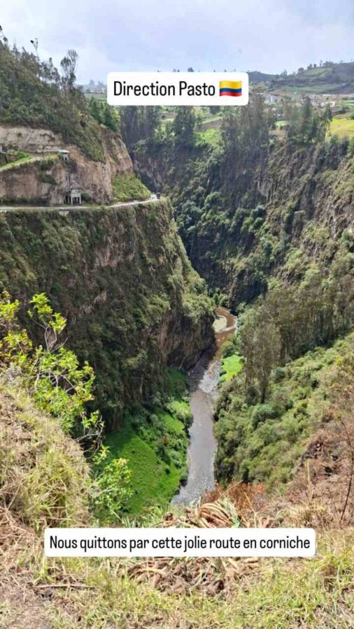 En route vers Pasto, Colombie