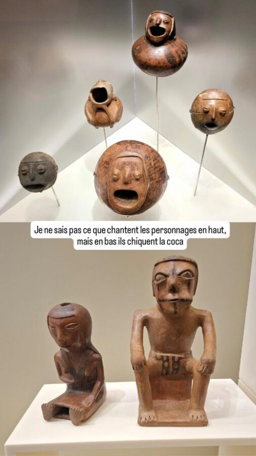 Musée de l'or, Pasto, Colombie : statues en céramique