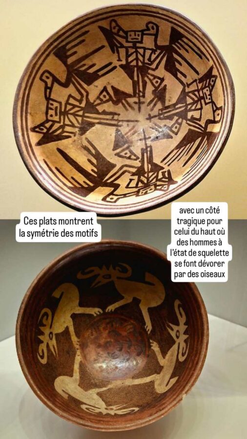 Musée de l'or, Pasto, Colombie : plats aux décors symétriques