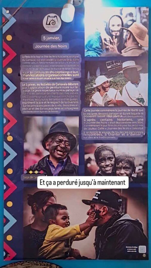 Carnaval Negros y Blancos, Pasto, Colombie : 5 Janvier Journée des Noirs