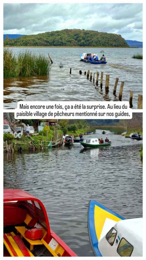 La laguna Cocha, Pasto, Colombie : le lac