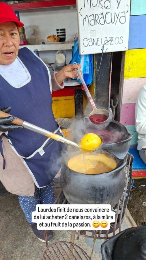 La laguna Cocha, Pasto, Colombie : cañelazos