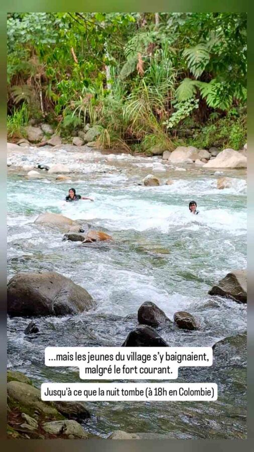 La route du tremplin de la mort, de Pasto à Mocoa, Colombie : Roberto tout boueux