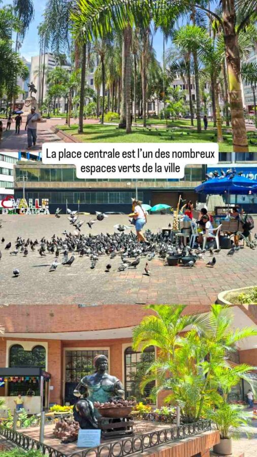 Monuments de Cali, Colombie : place centrale