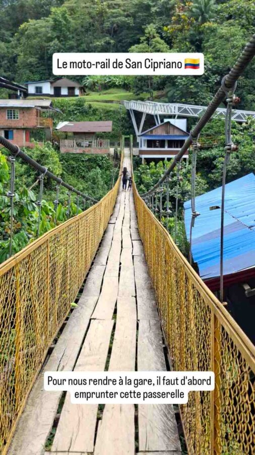 Brujitas, Moto-rail, San Cipriano, Colombie 