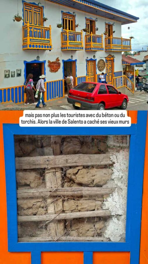 Salento, Colombie, maisons peintes