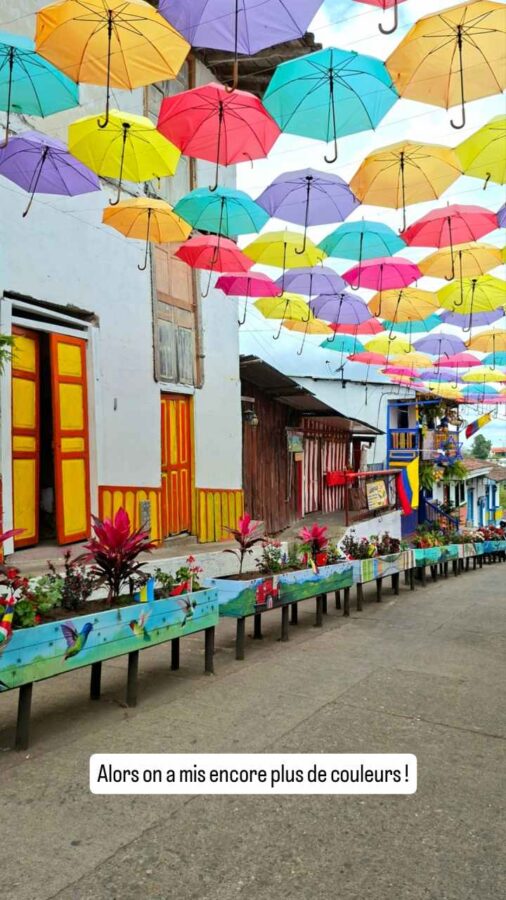 Salento, Colombie, maisons peintes