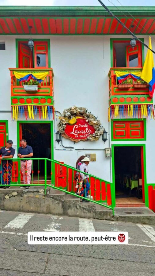 Salento, Colombie, maisons peintes
