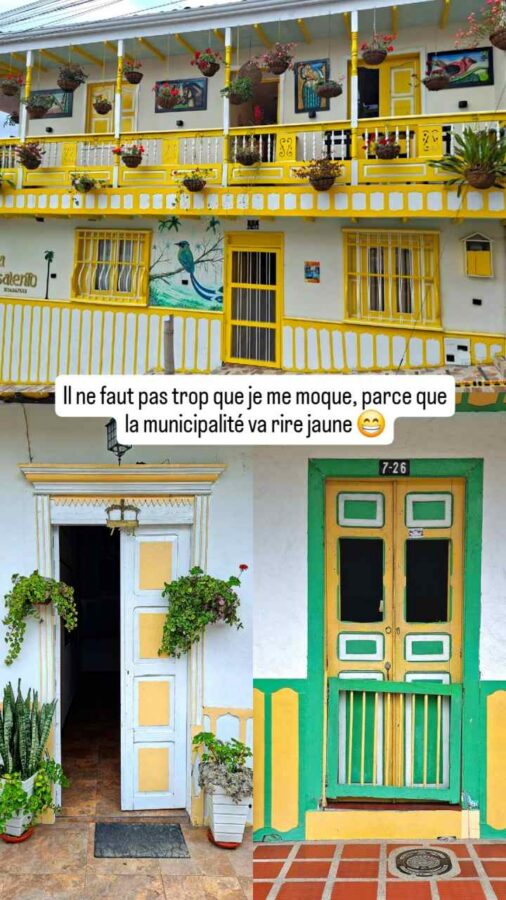 Salento, Colombie, maisons peintes
