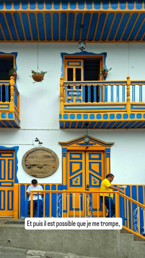 Salento, Colombie, maisons peintes