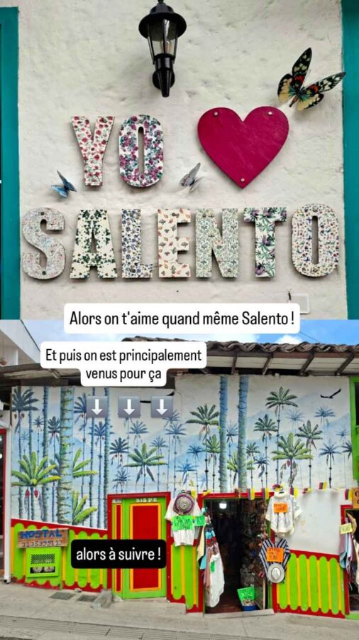 Salento, Colombie, maisons peintes