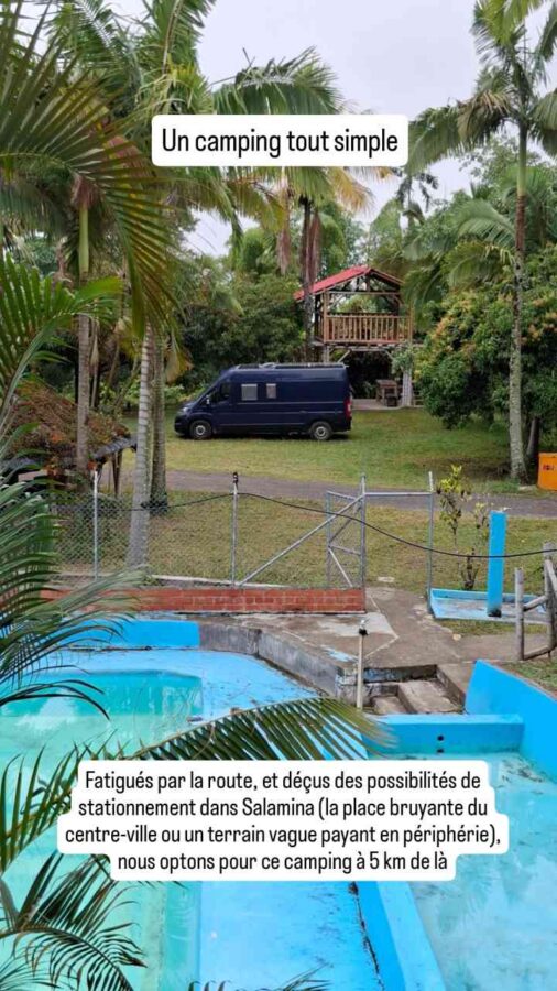 Camping sans nom près de Salamina, Colombie