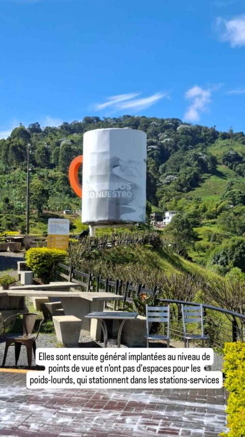 Aire de services, Colombie