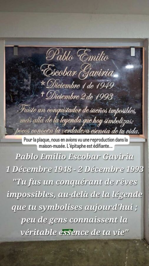 Tombe de Pablo Escobar, cimetière d'Itagui, Colombie