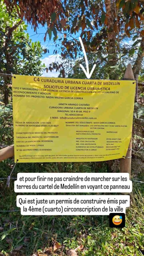 Parc Arvi, nature, Colombie, cuarto et pas cartel